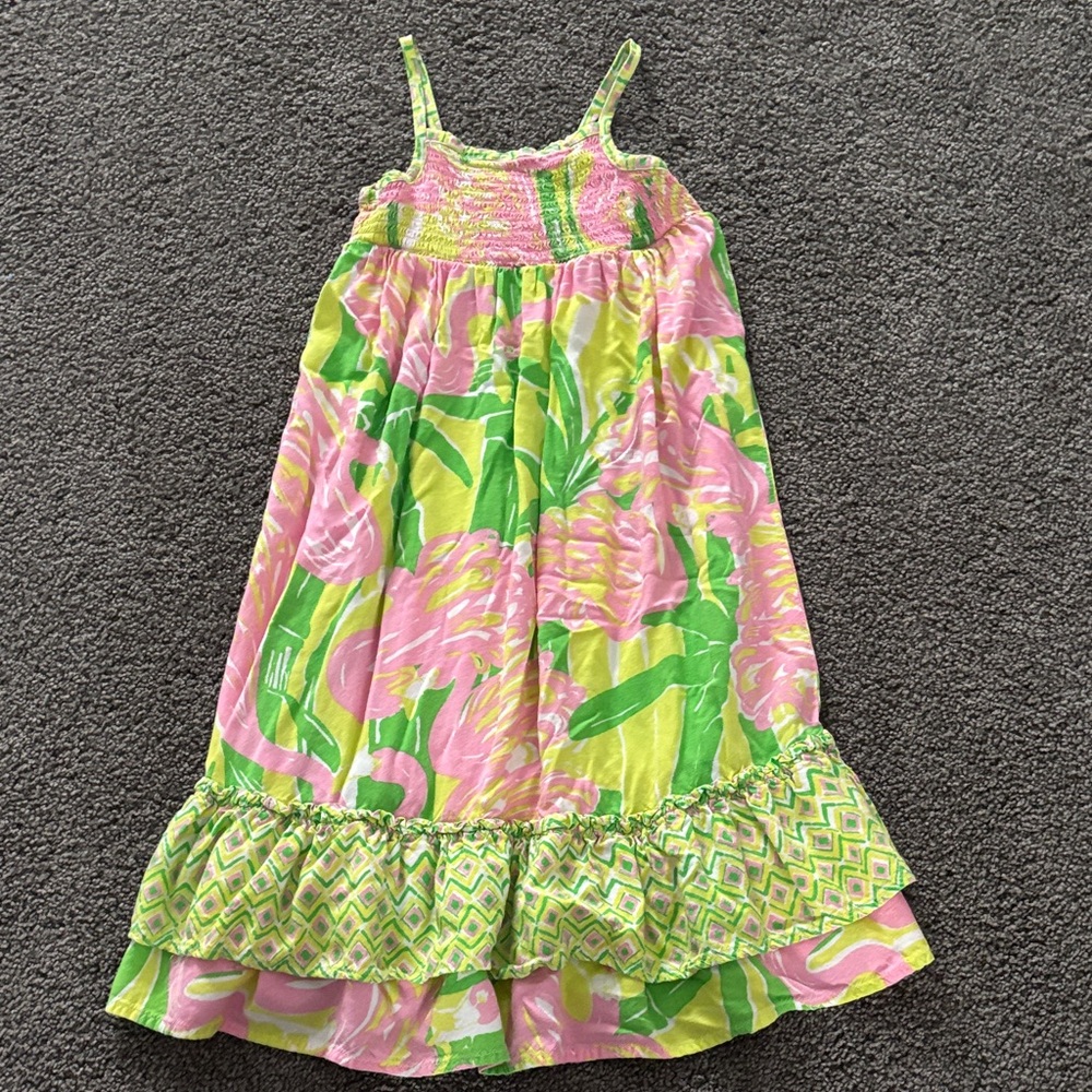 Lilly Pulitzer Vibrant Pink and Green Top